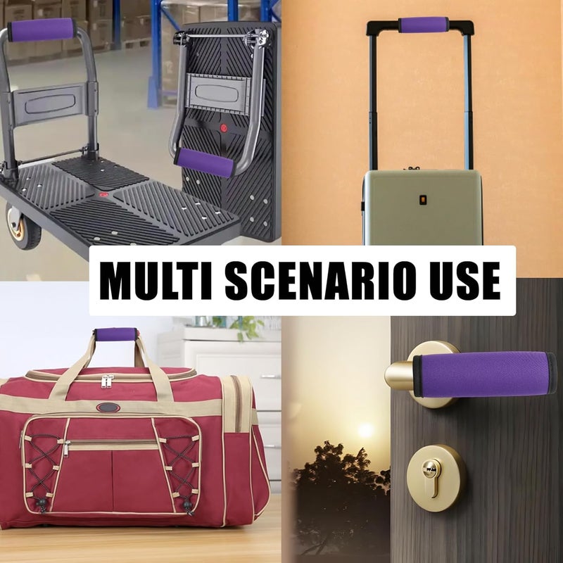 JAKOUE 2pcs Purple Luggage Handle Wraps for Suitcase- Soft Suitcase Handle Covers for Travel Accessories（ Bright Color for Suitcase Tags Identifiers ） - Image 5